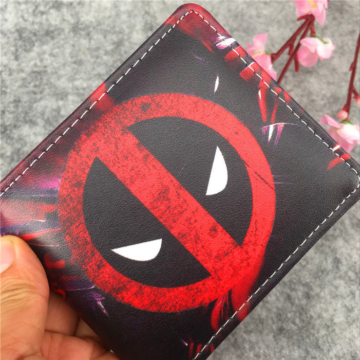 Wholesale Fashion Retro Superhero Bifold Wallet PU Leather Card Holder For Men Women