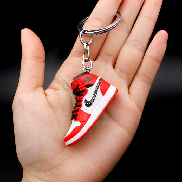 Wholesale PVC Mini Basketball Shoe Keychain JDC-KC-QLPing008