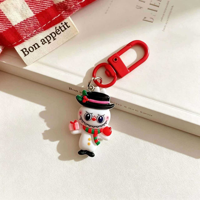 Wholesale Resin Christmas Cartoon Keychain Charm Fashion Bag Pendant For Students Gift