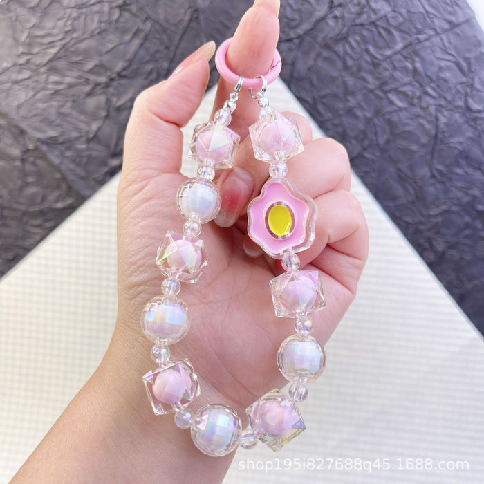 Wholesale Pixel style love bag accessories pendant mobile phone chain pendant beaded pendant