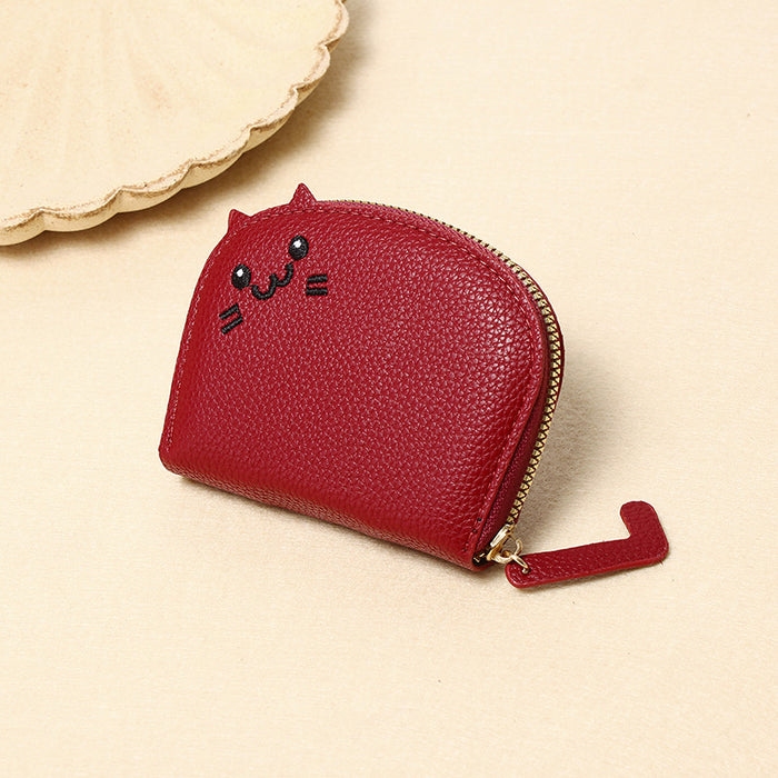 Wholesale Cat Card Bag Women's Small and Cute Multi-card Card Bag Advanced Cartoon Coin Purse