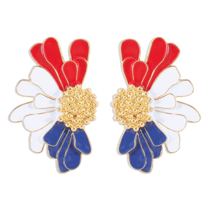 Wholesale Alloy Flower Earrings JDC-ES-QianDi022