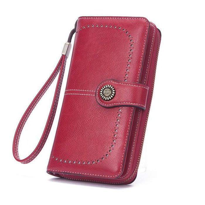 Wholesale Wax Leather Vintage Wallet
