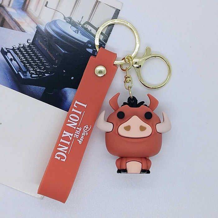 Wholesale Cartoon Lion Doll Keychain Pendant Bag Car Keychain Accessories