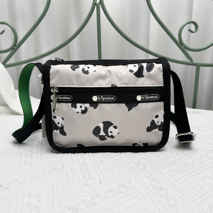 Wholesale Nylon Cartoon Print Women's Bag Panda Series Cosmetic Bag Crossbody Bag JDC-SD-LaNa002