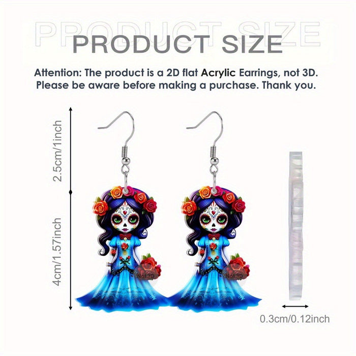 Wholesale Acrylic Halloween Character Earrings JDC-ES-Yujin001