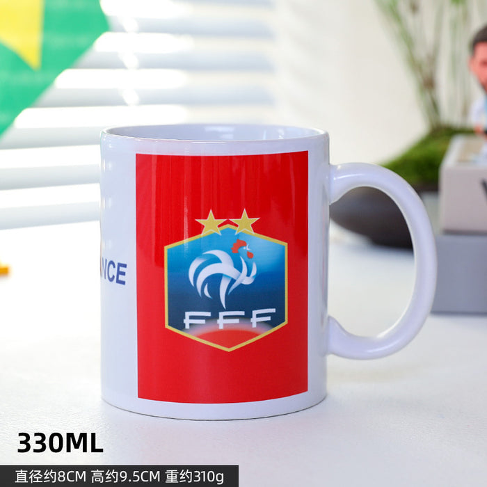 Wholesale World Cup Stylish Ceramic Mugs with National Team Logos