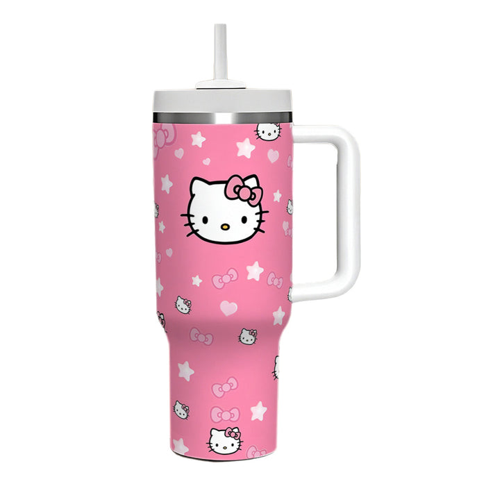 Wholesale 40oz Large Capacity Kitten Big Mac Ice Cup Double-layer Vacuum Car Cup