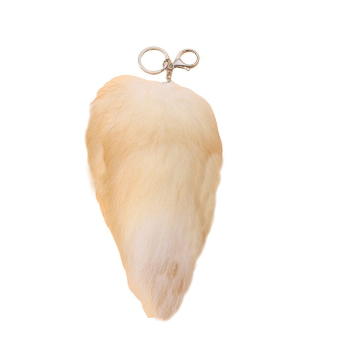 Wholesale Plush Big Fox Tail Keychain JDC-KC-RongRui060