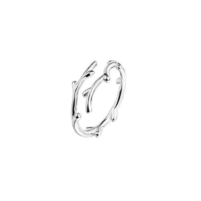 Wholesale 925 silver antler ring  adjustable Rings