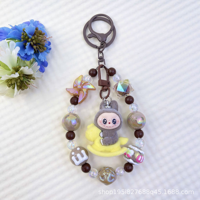 Wholesale New Flocked Wizard Plush Cute Phone Chain Keychain Bag Doll Pendant Accessories