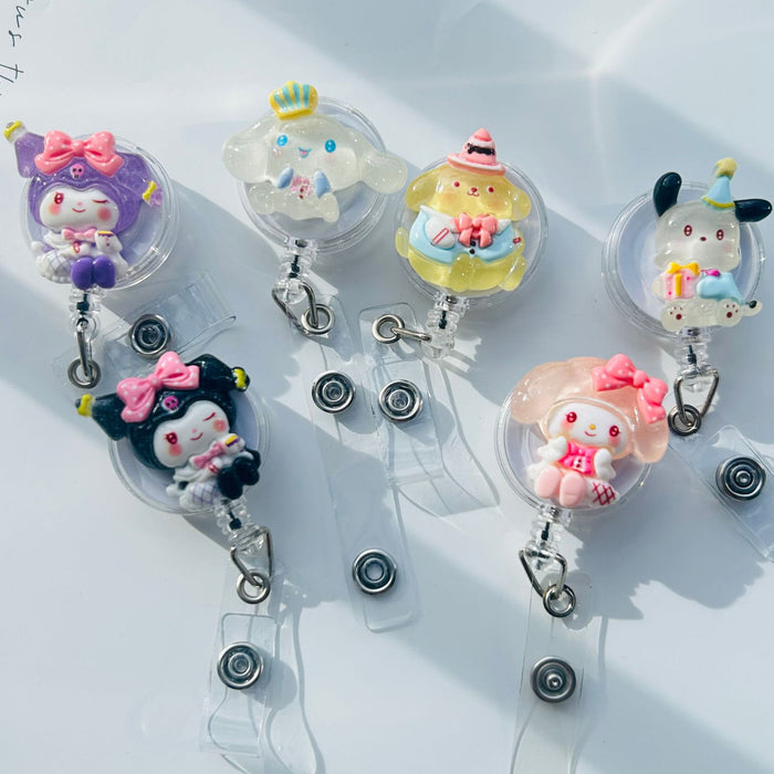 Wholesale Easy-pull snap retractable cartoon work badge Badge Reels