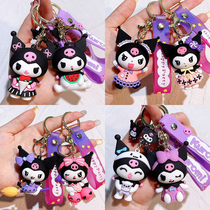 Wholesale Halloween Cartoon Silicone Doll Keychain JDC-KC-QiChao055