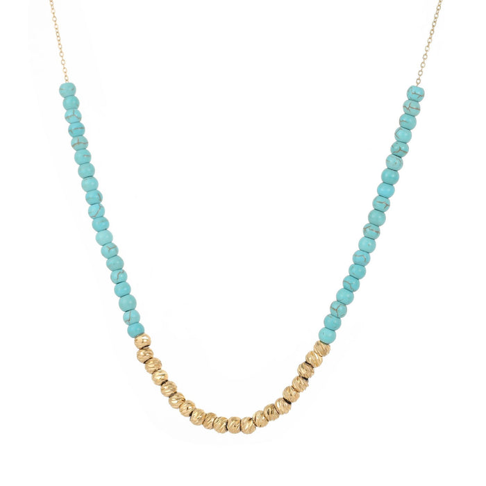 Wholesale 2pcs Luxury Beaded Jewelry Turquoise Necklace