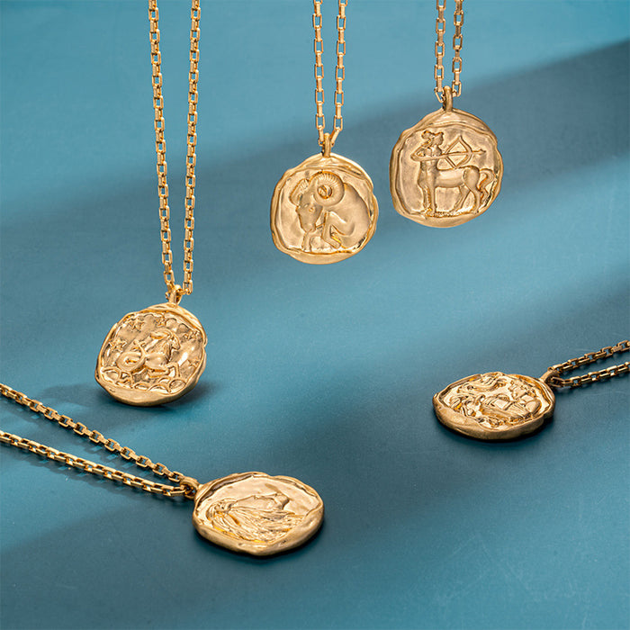 Wholesale Titanium Steel Zodiac Oval Pendant Necklace