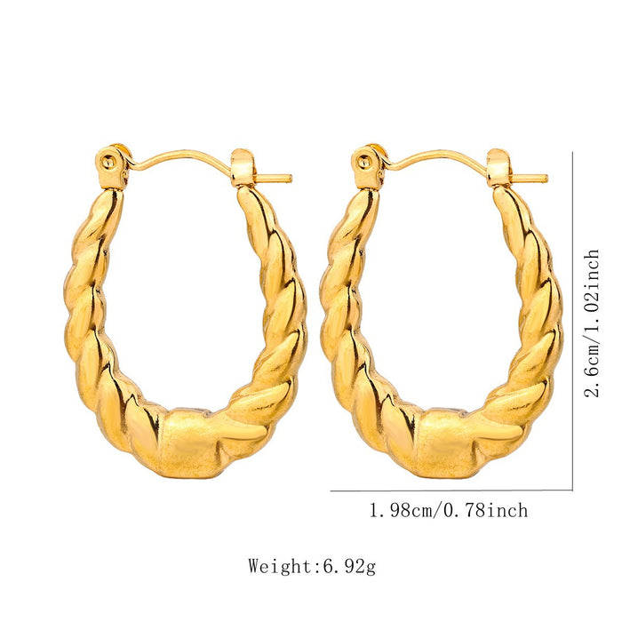 Wholesale Stainless Steel Geometric Earrings Earrings