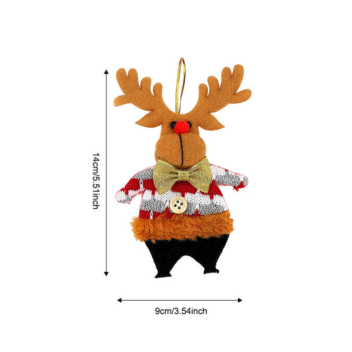 Wholesale Christmas tree decoration pendants mini Christmas tree five-pointed star ornaments party atmosphere window display