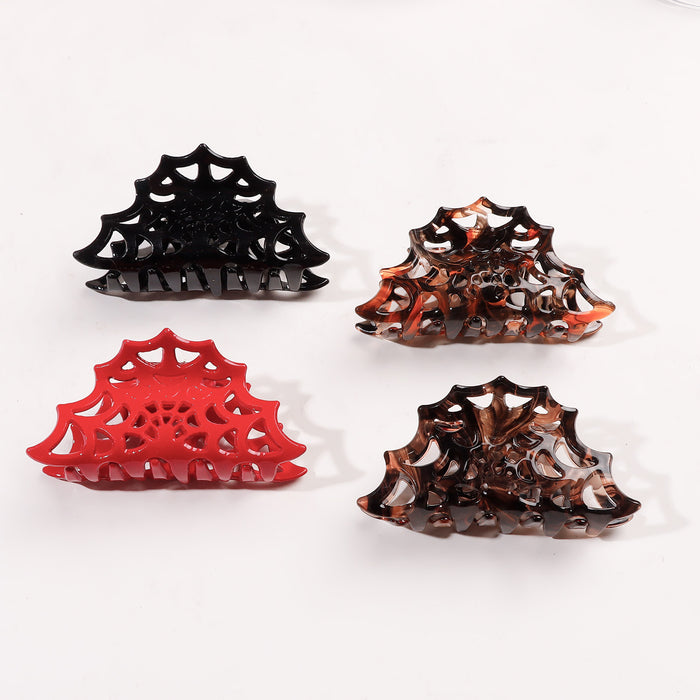 Wholesale   Web Hollow Shark Hair Clip Women S Tortoiseshell Gothic Hair Claw Fashion Accessory Boutique Resale