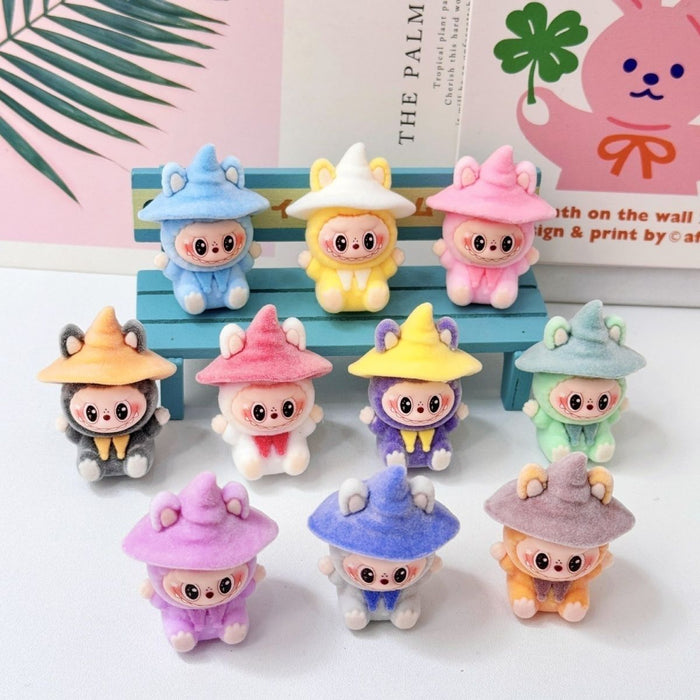 Wholesale 10pcs Flocking Magician Doll Decoration Ornaments
