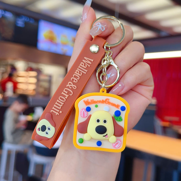 Wholesale Colorful PVC cute cartoon keychains