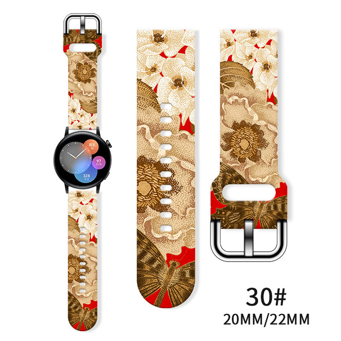 Wholesale Printed  Tpu Watch Strap Wrist Strap JDC-WD-NuoQi085