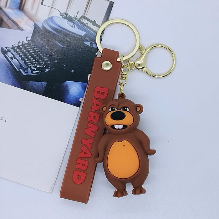 Wholesale cartoon doll Farm key chain pendant bag car key chain Accessories