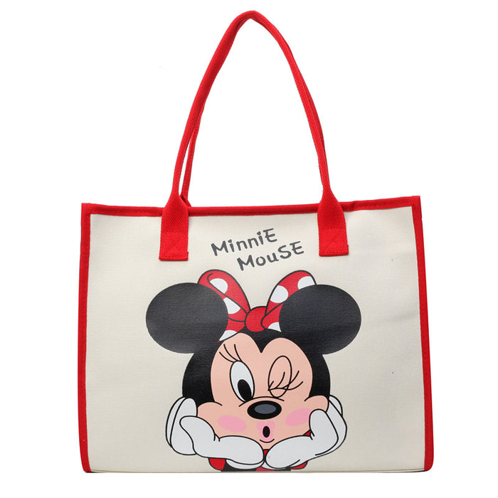 Wholesale Canvas tote bag large capacity student tutoring cartoon shoulder bag