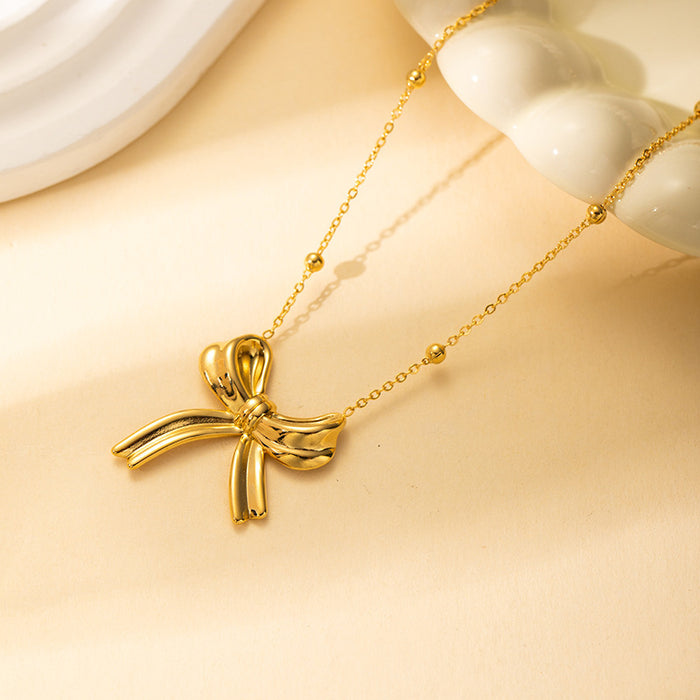Wholesale Non-Fading Exquisite Clavicle Golden Necklace