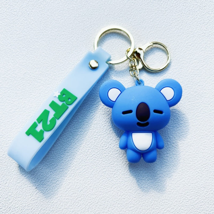 Wholesale PVC Cartoon Doll Keychain JDC-KC-WuYi011