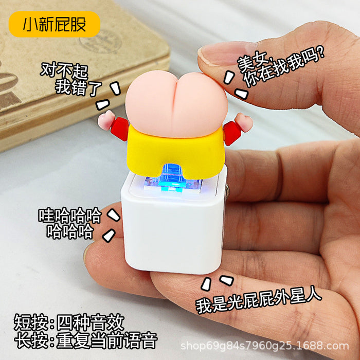 Wholesale Button press creative pendant cute style keychain decompression toy