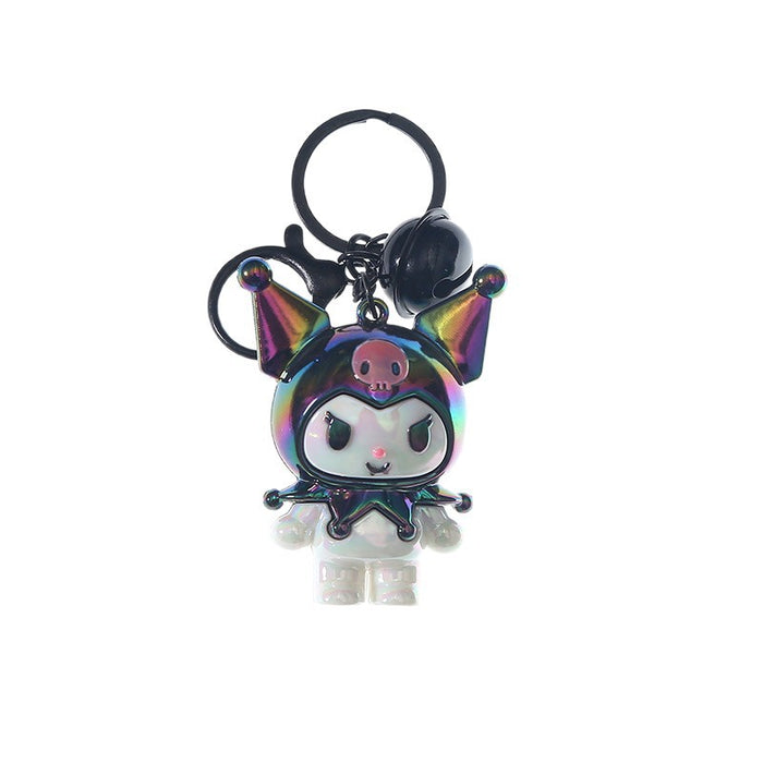 Wholesale Creative and Cute Electroplated Doll Keychain Pendant Cartoon Soft Rubber Keychain Small Gift Pendant