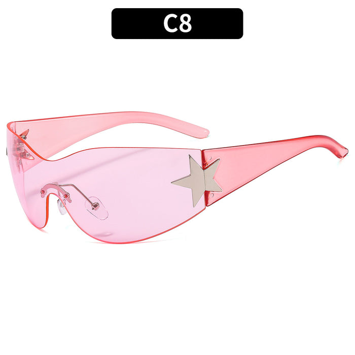 Wholesale Surrounding pentagram sunglasses, fashionable sunglasses