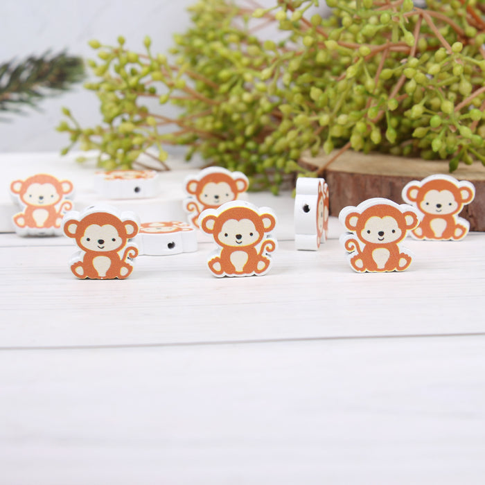 Wholesale 50PCS Zoo Series Wooden Beads JDC-BDS-TianYue021