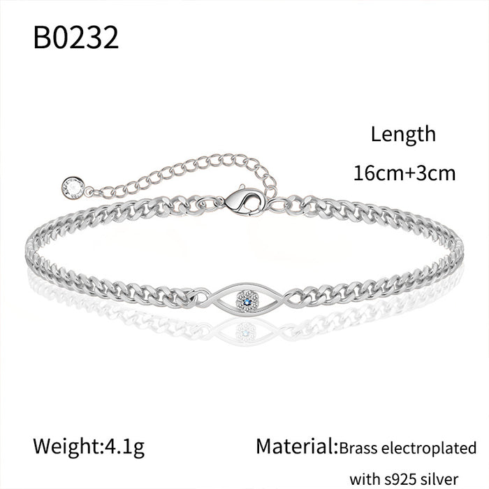 Wholesale Retro Gold Cuban Chain Zircon Bracelet with Light Luxury and High Luxury