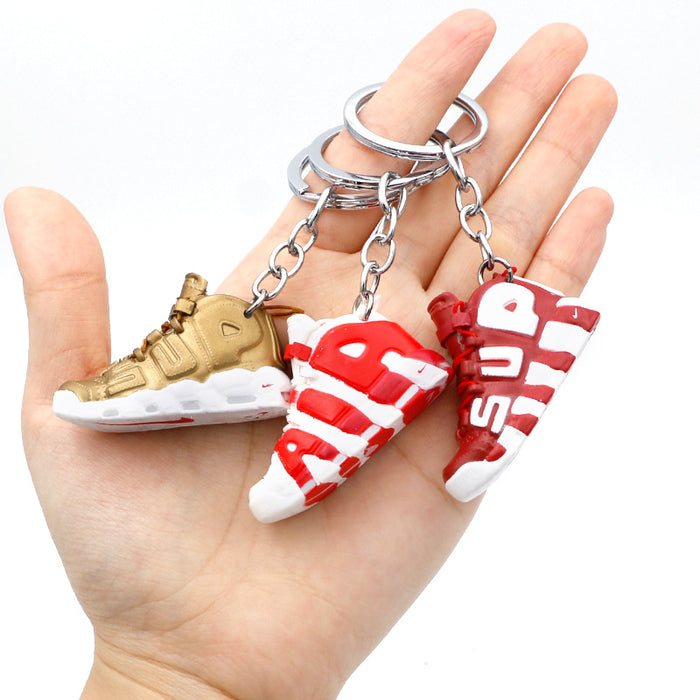 Wholesale PVC Basketball Shoe Model Keychain JDC-KC-QLPing010