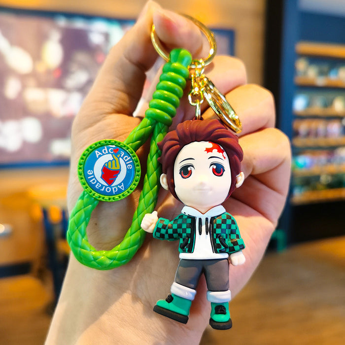 Wholesale Cartoon 3D Doll Rubber Keychain JDC-KC-Tingm043