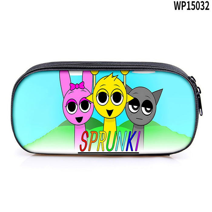 Wholesale Student Pencil Case Large Capacity Stationery Storage Bag Pencil Bag Oxford Material