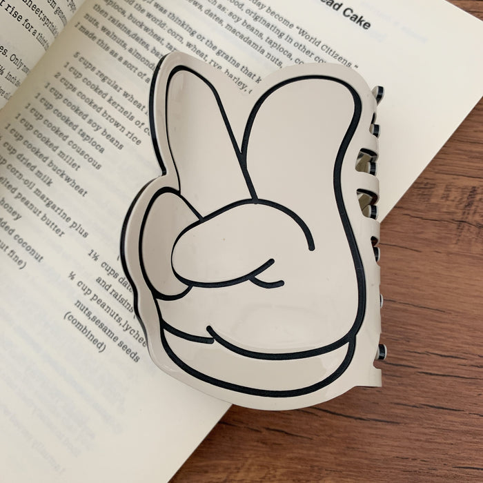 Wholesale New creative personality bier gesture thumb gesture hairpin grip shark home ponytail hair accessories women