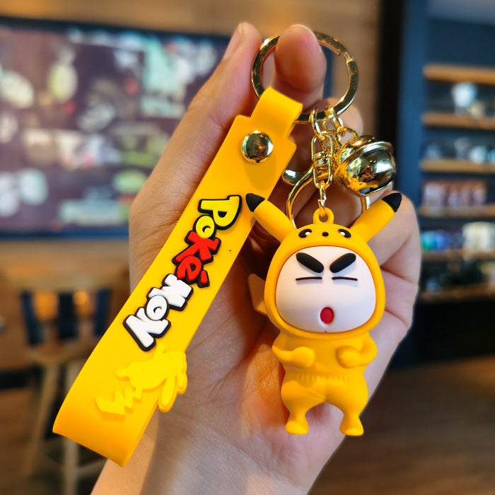 Wholesale Cartoon Silicone Doll Keychain JDC-KC-Tingm304