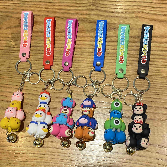 Wholesale Cartoon Doll Silicone Keychain JDC-KC-MingT282