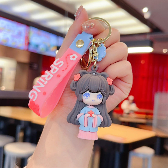 Wholesale Kasuga Hanfu Girl Cartoon Cute Keychain JDC-KC-YueW012