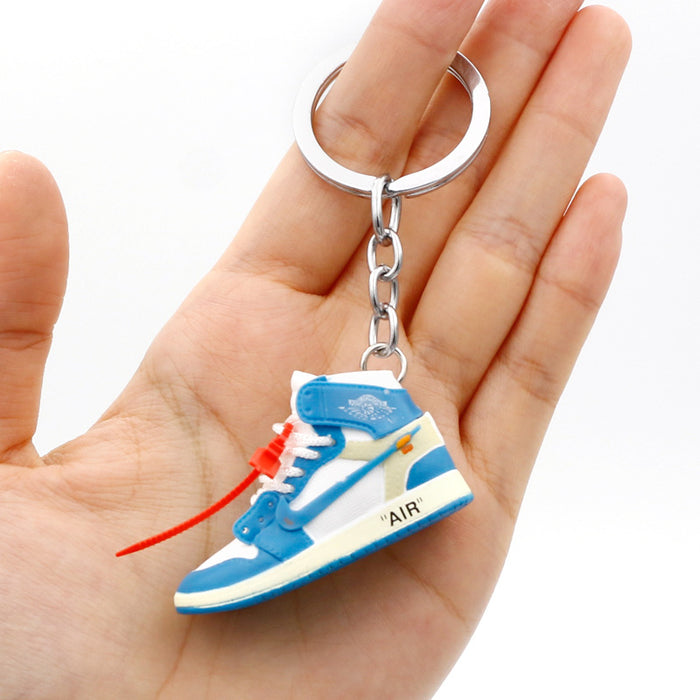 Wholesale PVC Mini Basketball Shoe Keychain JDC-KC-QLPing008