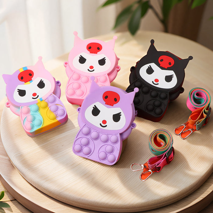 Wholesale Silicone Children' s Crossbody Storage Bag