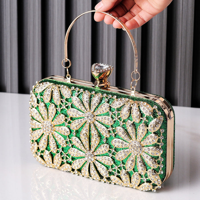 Wholesale Evening Bags Flower Rhinestone Handbags JDC-HB-YiX014