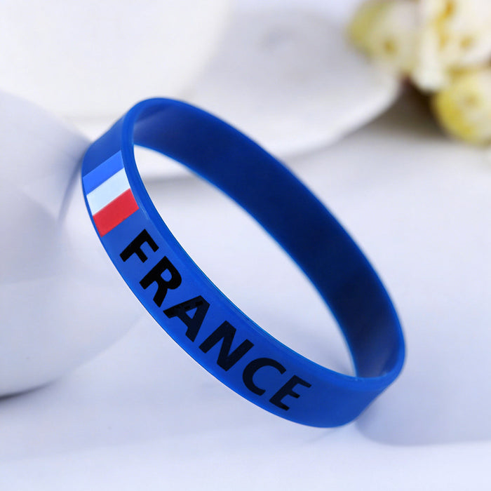 Wholesale World Cup Fan Silicone Bracelets