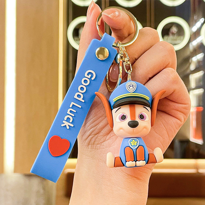 Wholesale Cartoon Doll Dog Family Silicone Keychain JDC-KC-Benxin034