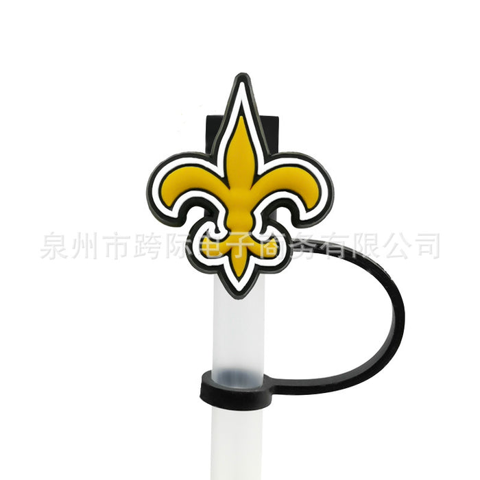 Wholesale 10pcs Silicone American Football Straw Cover JDC-SCR-KuaJ010