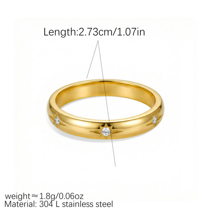 Wholesale Two-Tone Gold and Silver Green Zircon Band Ring