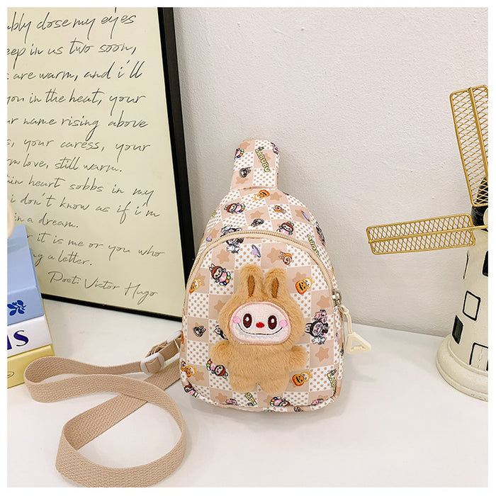 Wholesale Children' s Bag Kindergarten Baby' s Coin Purse Boys and Girls Cartoon Printed Waist Bag Casual Crossbody Bag