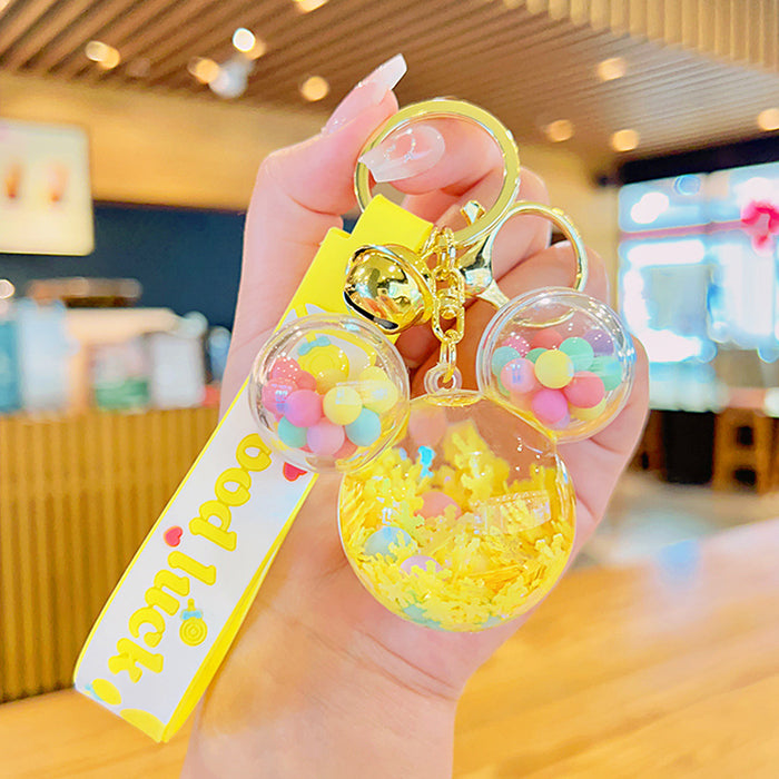 Wholesale Cartoon Quicksand Bottle Keychain JDC-KC-YDao093